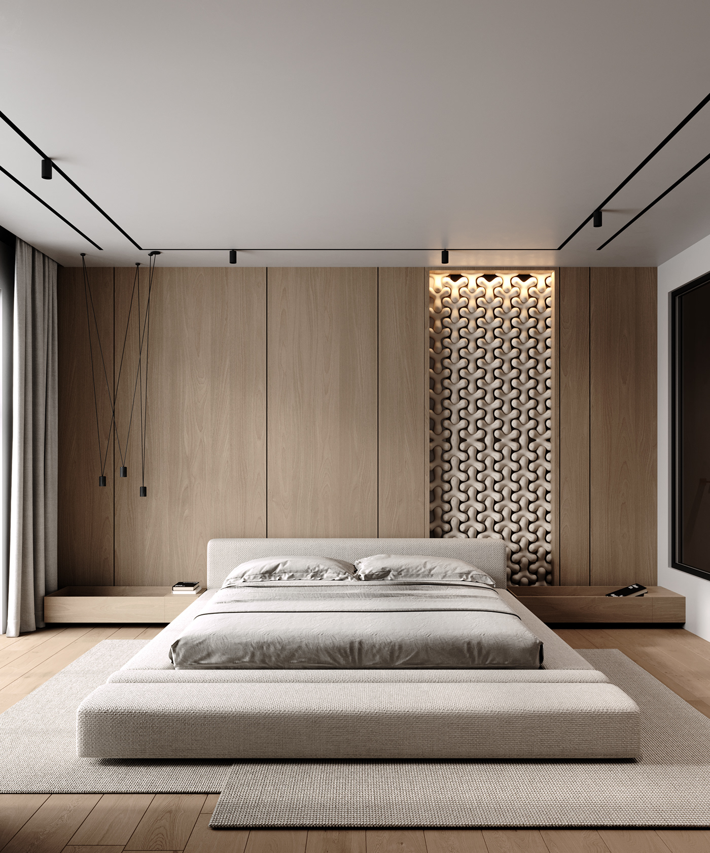 3dsmax apartment bedroom design CoronaRender  design interiordesign interiors minimal Render visualization