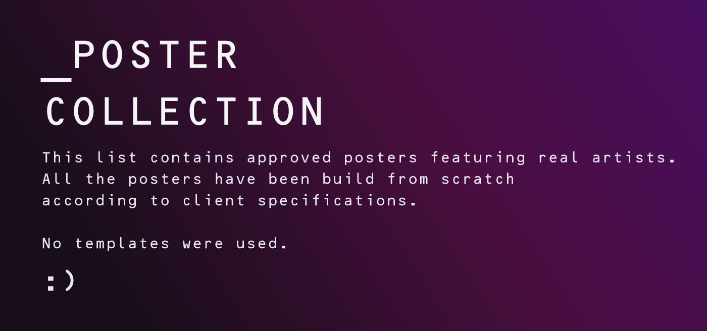 poster Collection design print