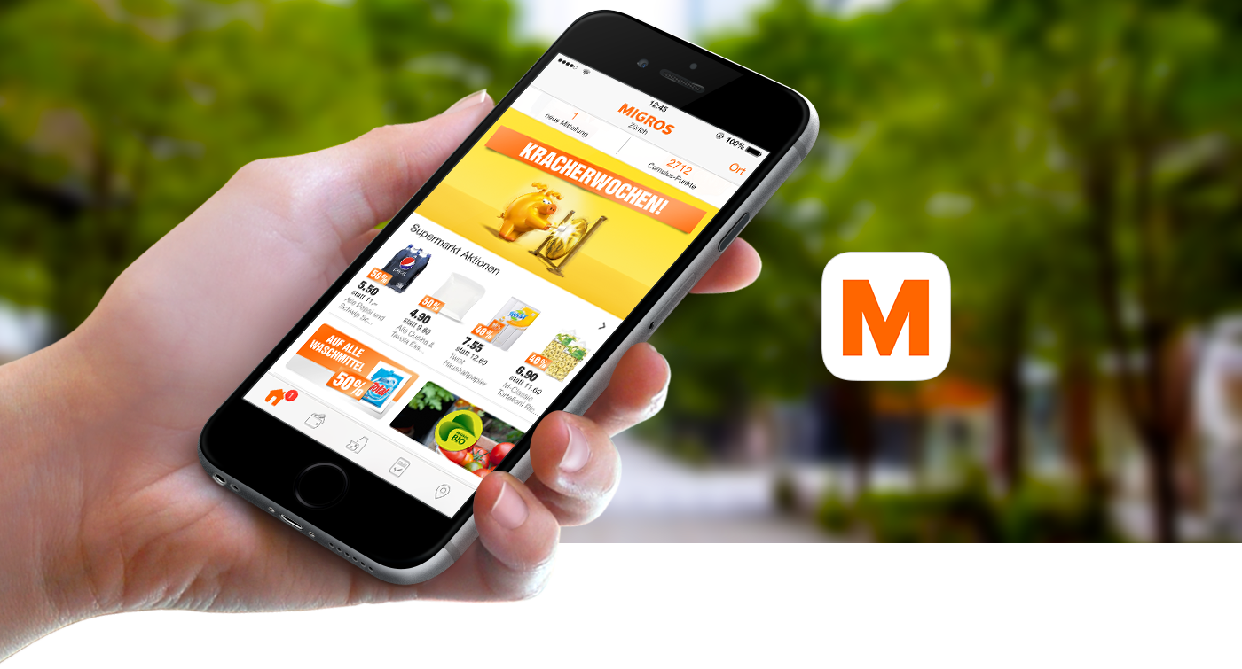 Migros app ios android cumulus iOS 7 outline Supermarket