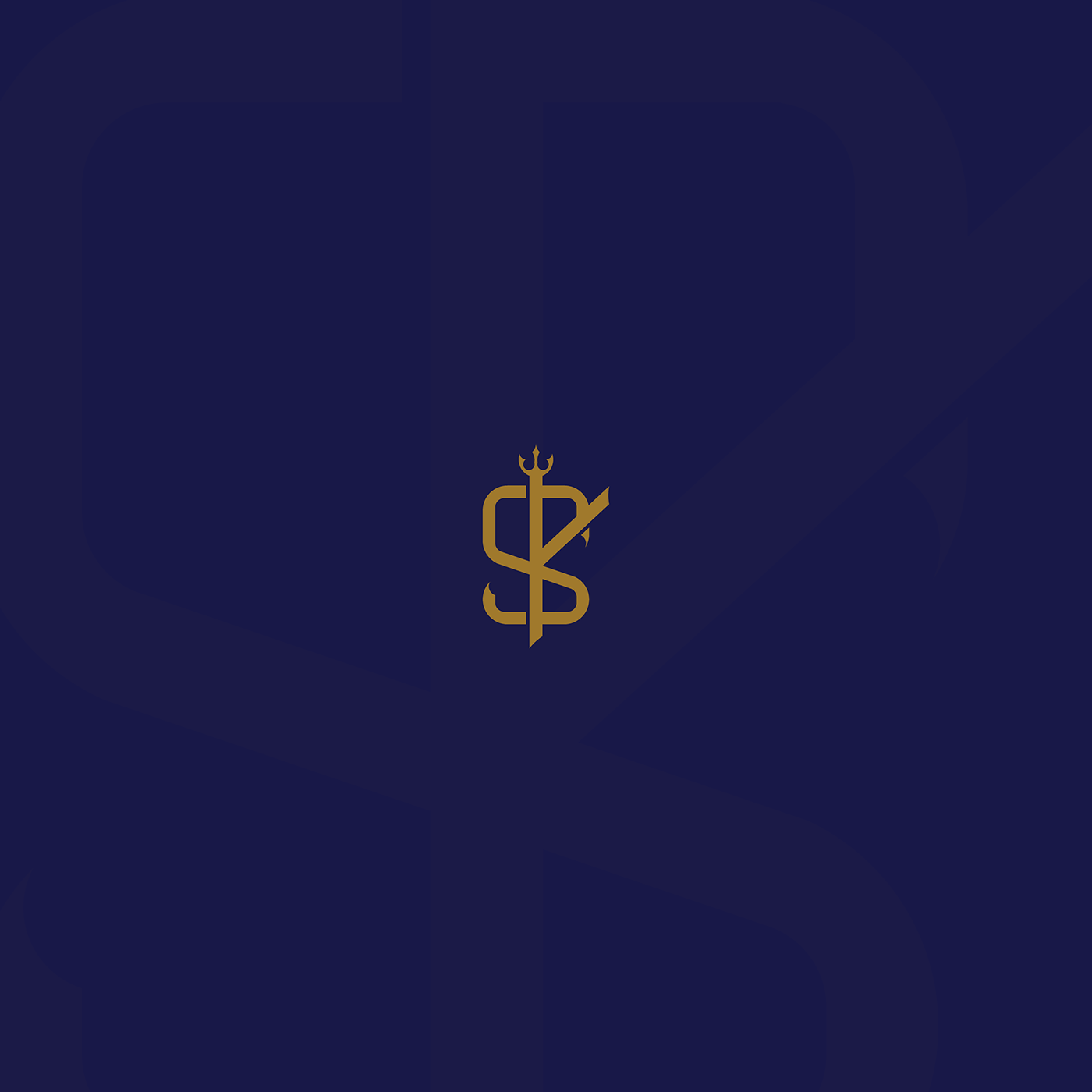 gold grid design logo luxury minimal modern royal blue yacht branding  identity