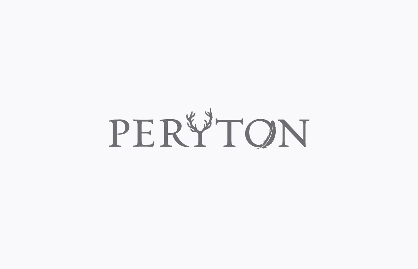 peryton antler feather logo