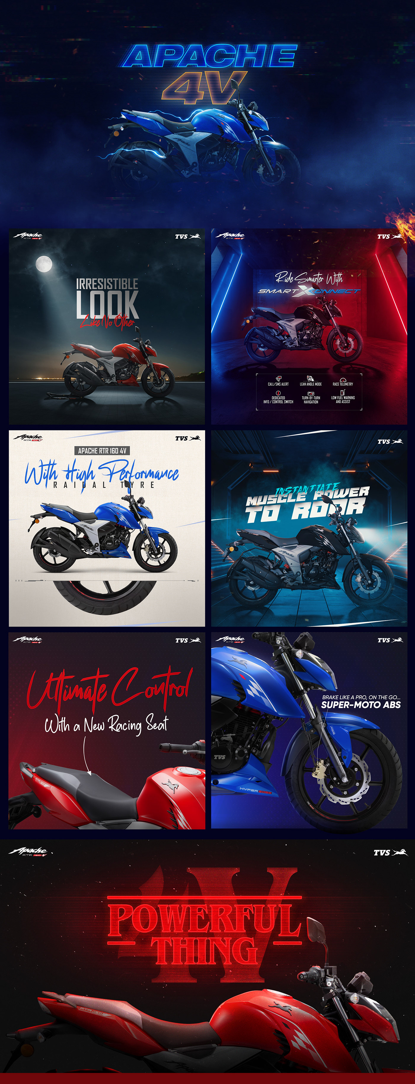 Advertising  Apache Bike motorbike motorcycle Motorsport Racing Social media post sport tvs