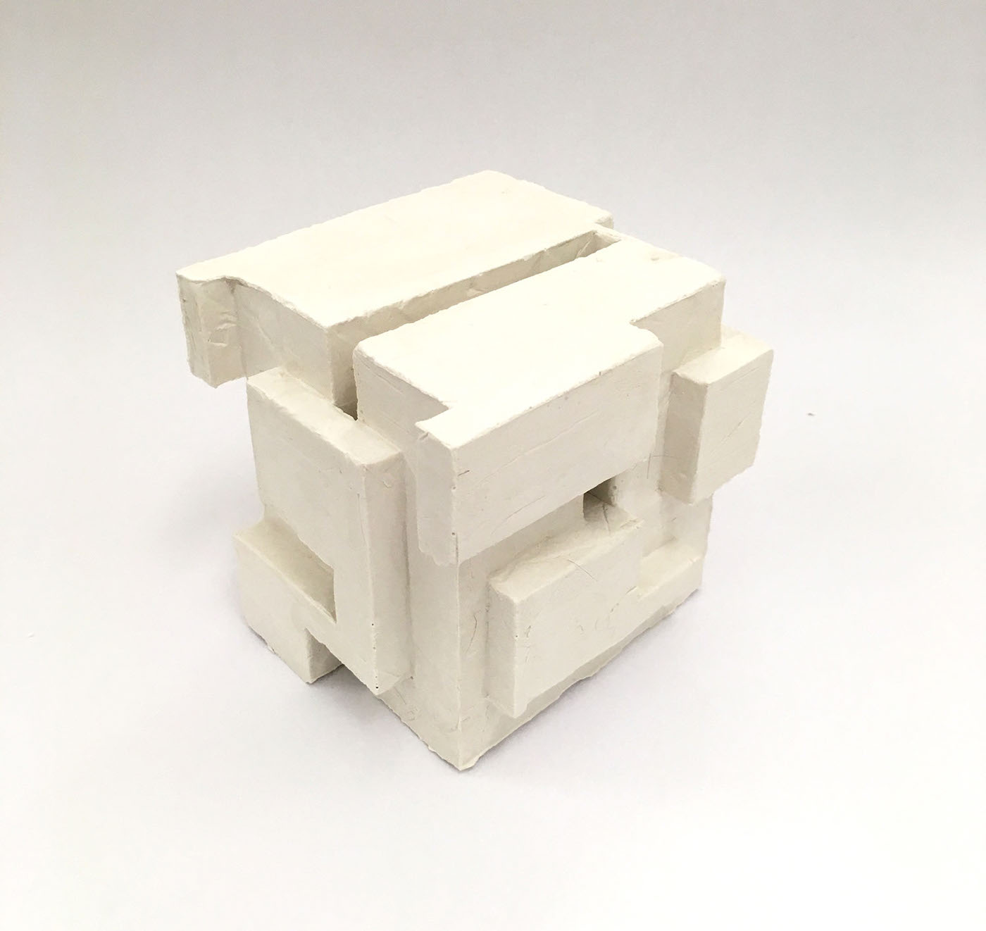 architecture Space  Modelmaking papaer origami  wood plaster metal