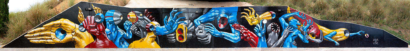 festival Graffiti ILLUSTRATION  Mural painting   Street Art  streetart Urban Urbanart wall art