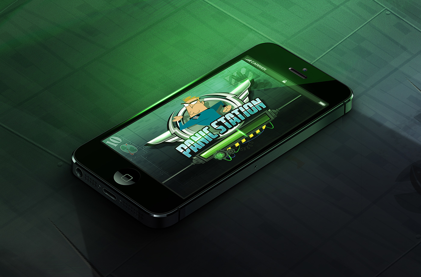 game iPhone Game GUI green glow Interface mobile game Space  UI
