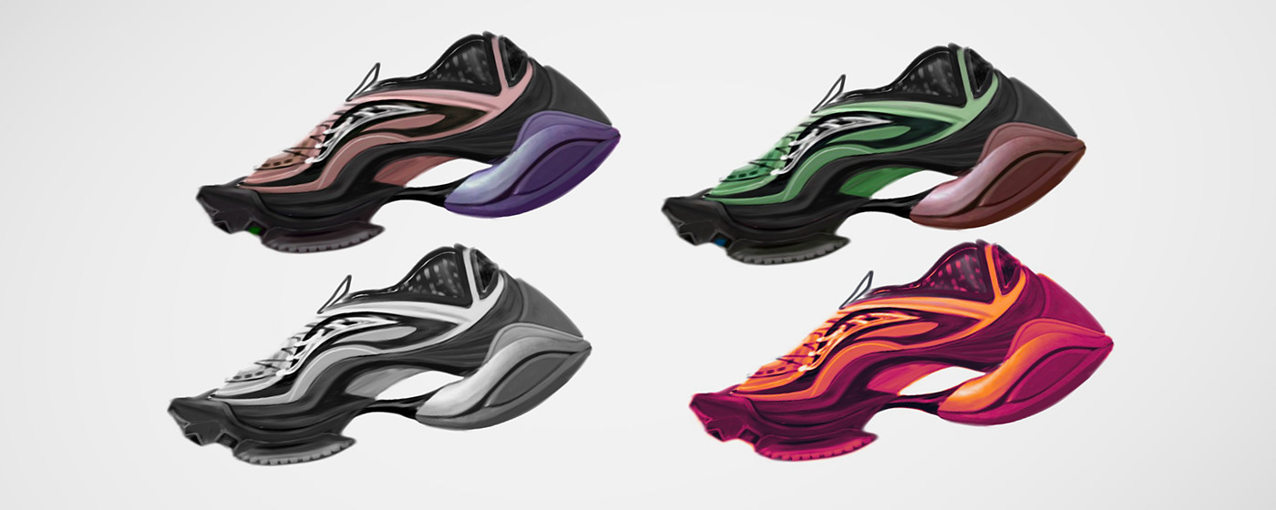 3D blender design Fashion  footwear industrial design  shoes sneakers