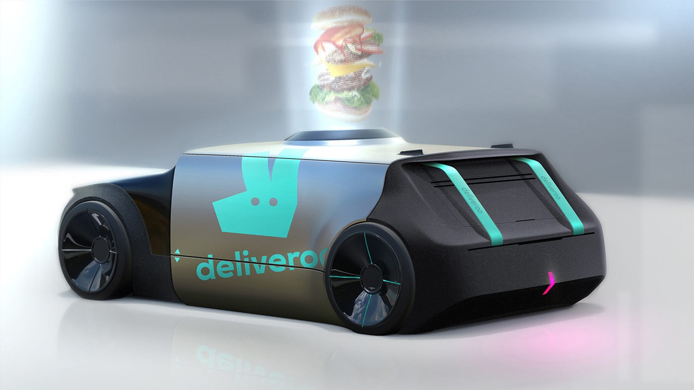 3D automotive   Automotive design blender3d car design concept car Deliveroo delivery Render transportation