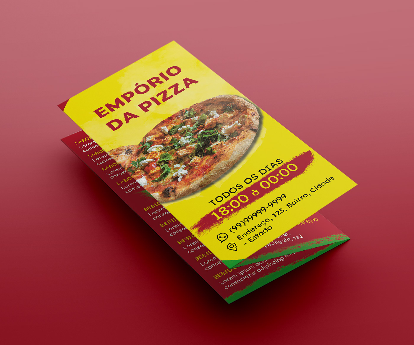 flyer Social media post banner Graphic Designer design Pizza restaurant Food  menu