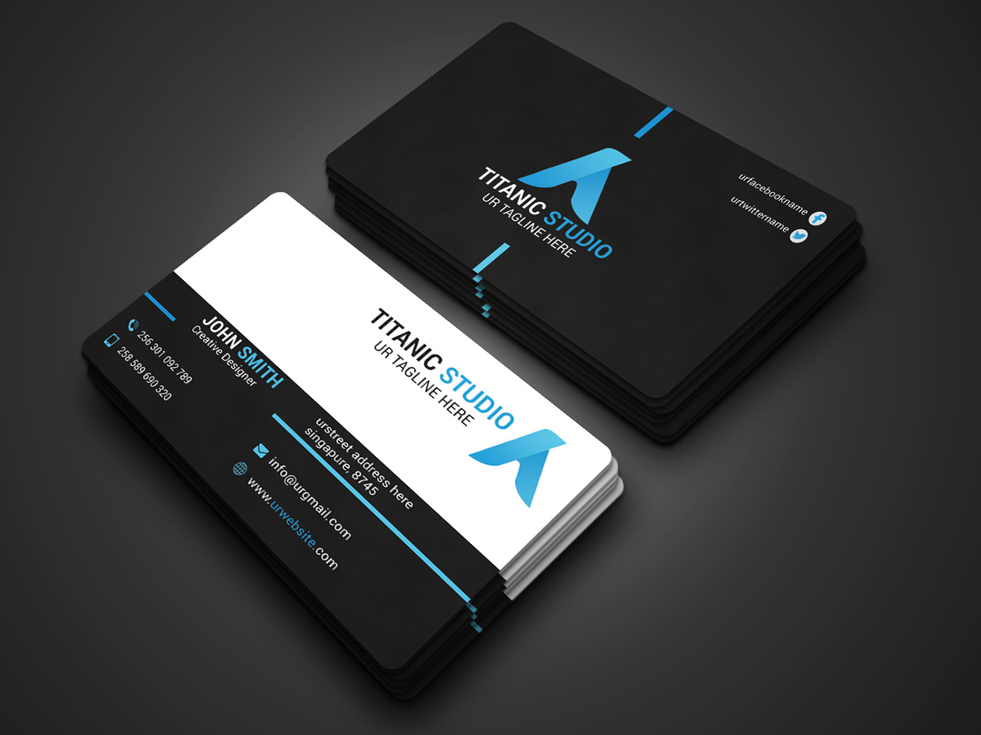 Simple business card design on Behance Intended For Unique Business Card Templates Free