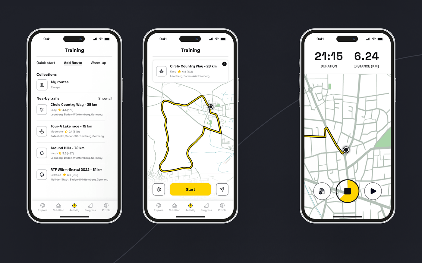 ui ux Mobile app sport running Cycling fitness UI ux widgets ios