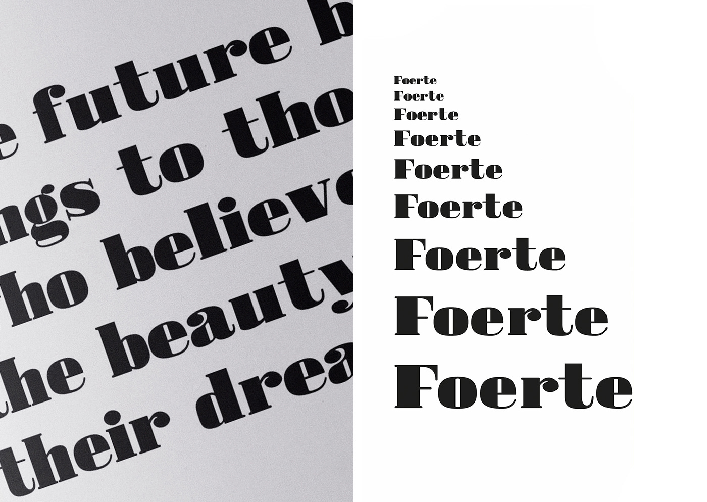 Free font typedesign foerte Serif Font bold black typography   free free typeface Typeface