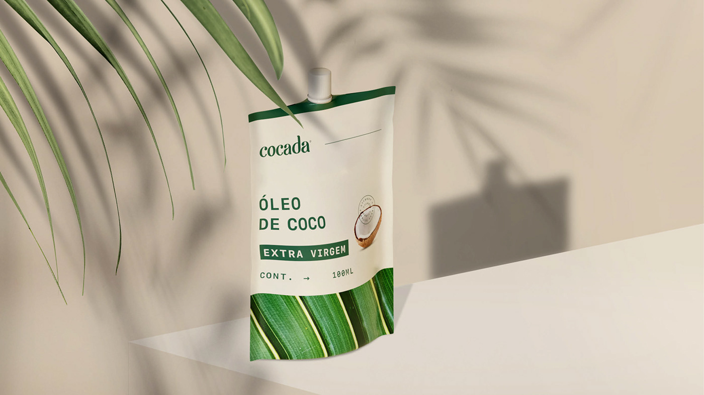 brand identity branding  Coconut Food  green identity Nature organic package Packaging