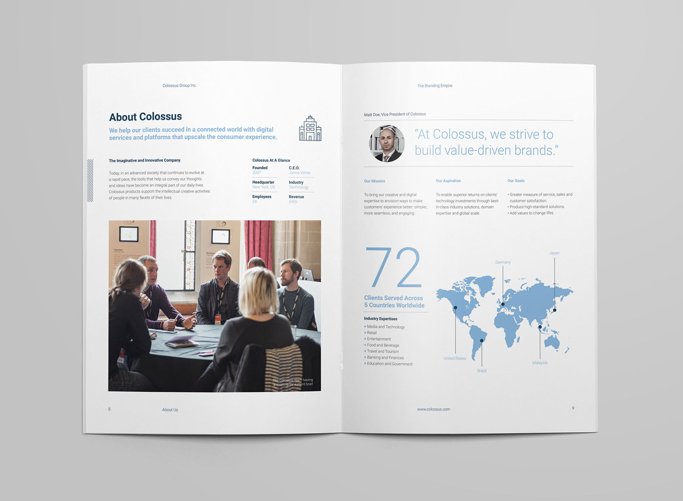 annual report brand business catalog clean company profile corporate profile economic editorial finance financial modern professional prospectus