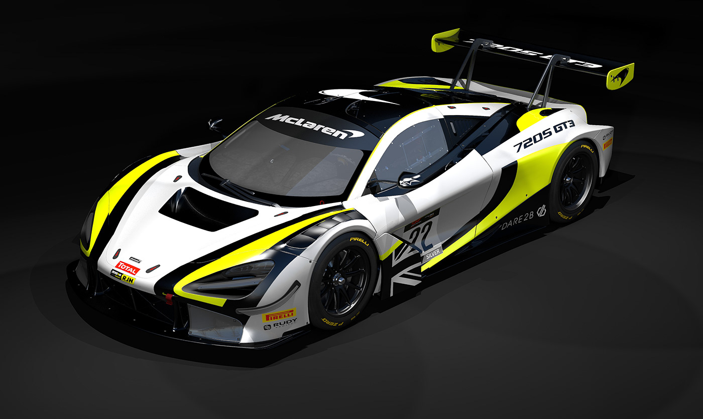 McLaren Livery design Racing Motorsport gt GT3 3D Render
