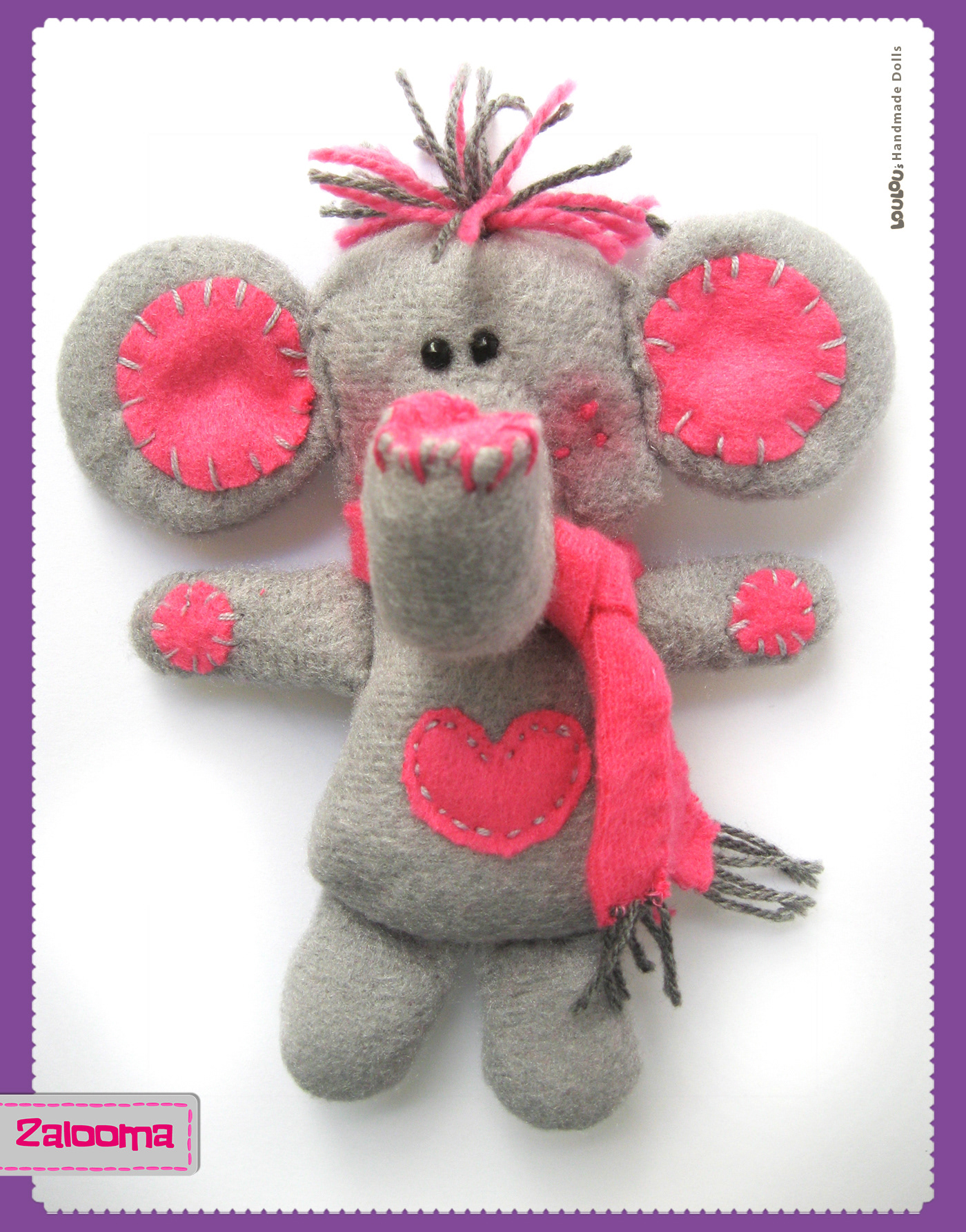 handmade elephant cute animal stuffed animals toys kids children Fun