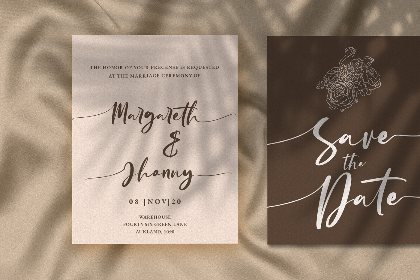 Calligraphy   Free font modern calligraphy modern font