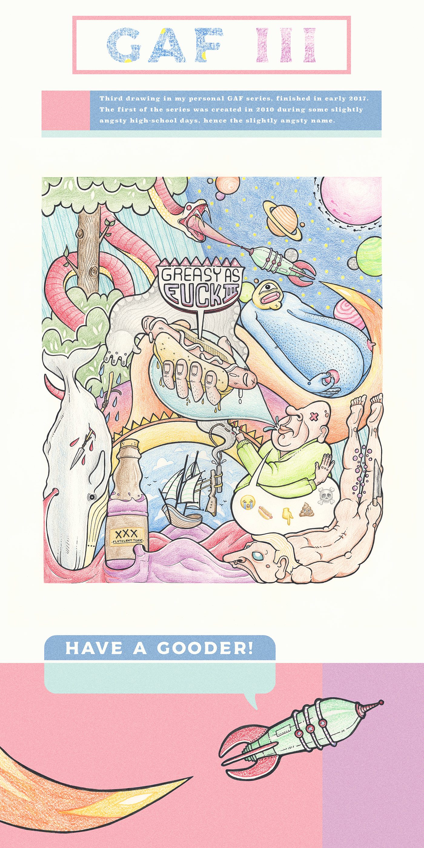 hot dog doodle Whale hand drawn hard line snake space ship Emoji planet