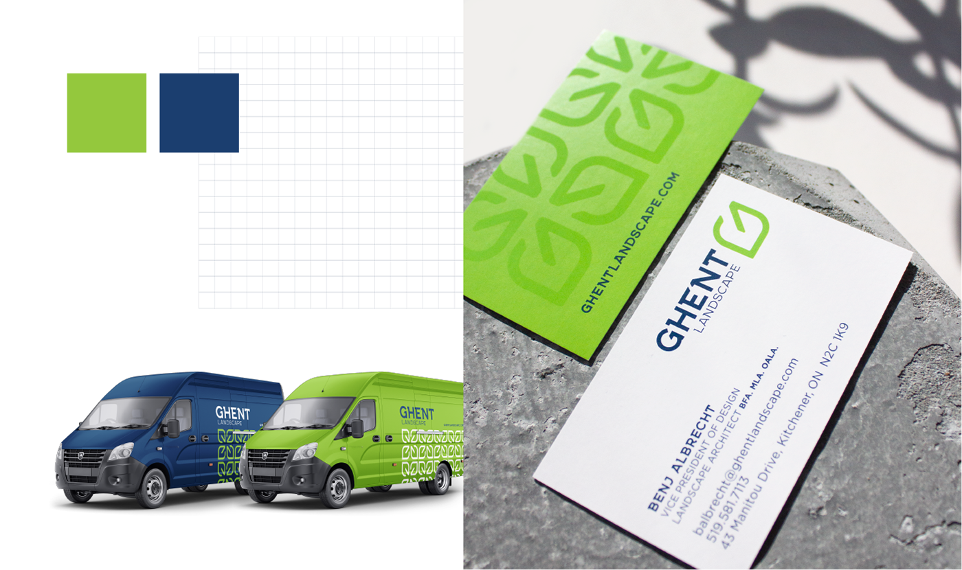 brand brand identity brand suite branding  business card graphic design  Landscape notepad Stationery Website