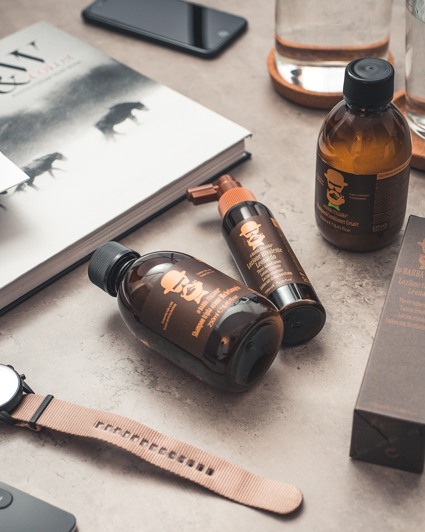 Barba cosmetics lifestyle photos Men Products Product Photography