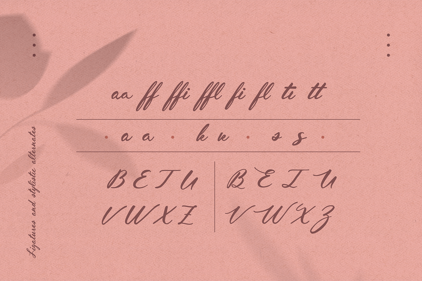design floral flower font handlettered handwritten lettering Script type typography  