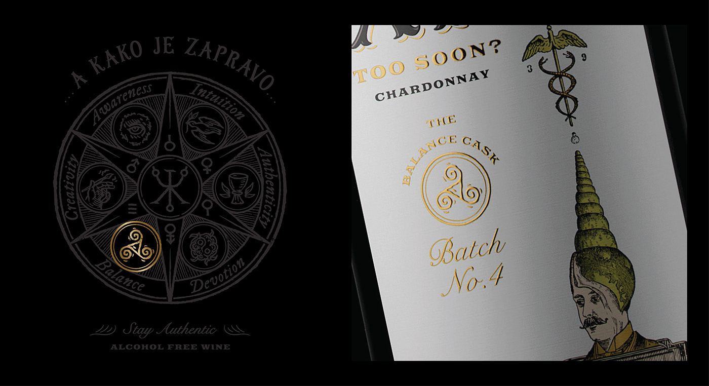 3D CGI packaging design rendering Packaging branding  Label ILLUSTRATION  wine wine label