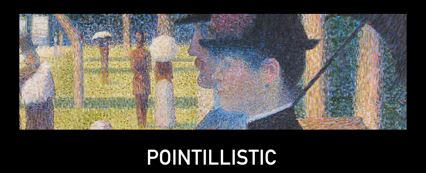 geometry Pointillism geometric seurat painting   divisionism history school geometrica contemporary