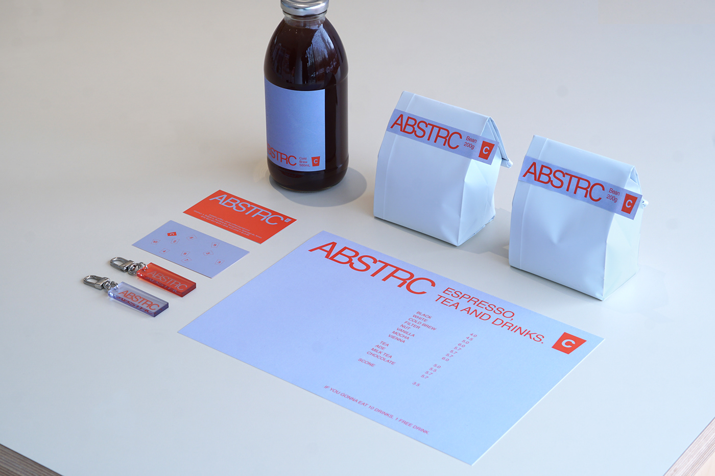 ABSTRC bakery beverage brand identity branding  cafe Coffee graphic design  Korea typography  