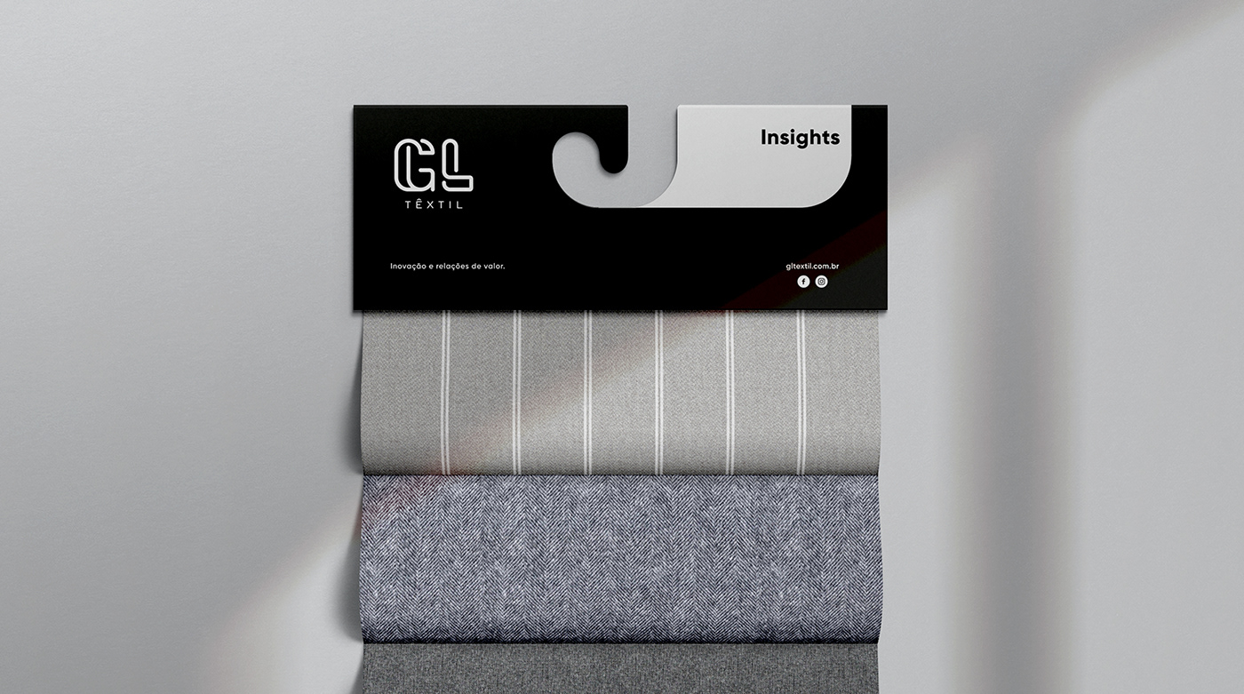 brand corporate fabric Fashion  GL gltextil identity visualidentity