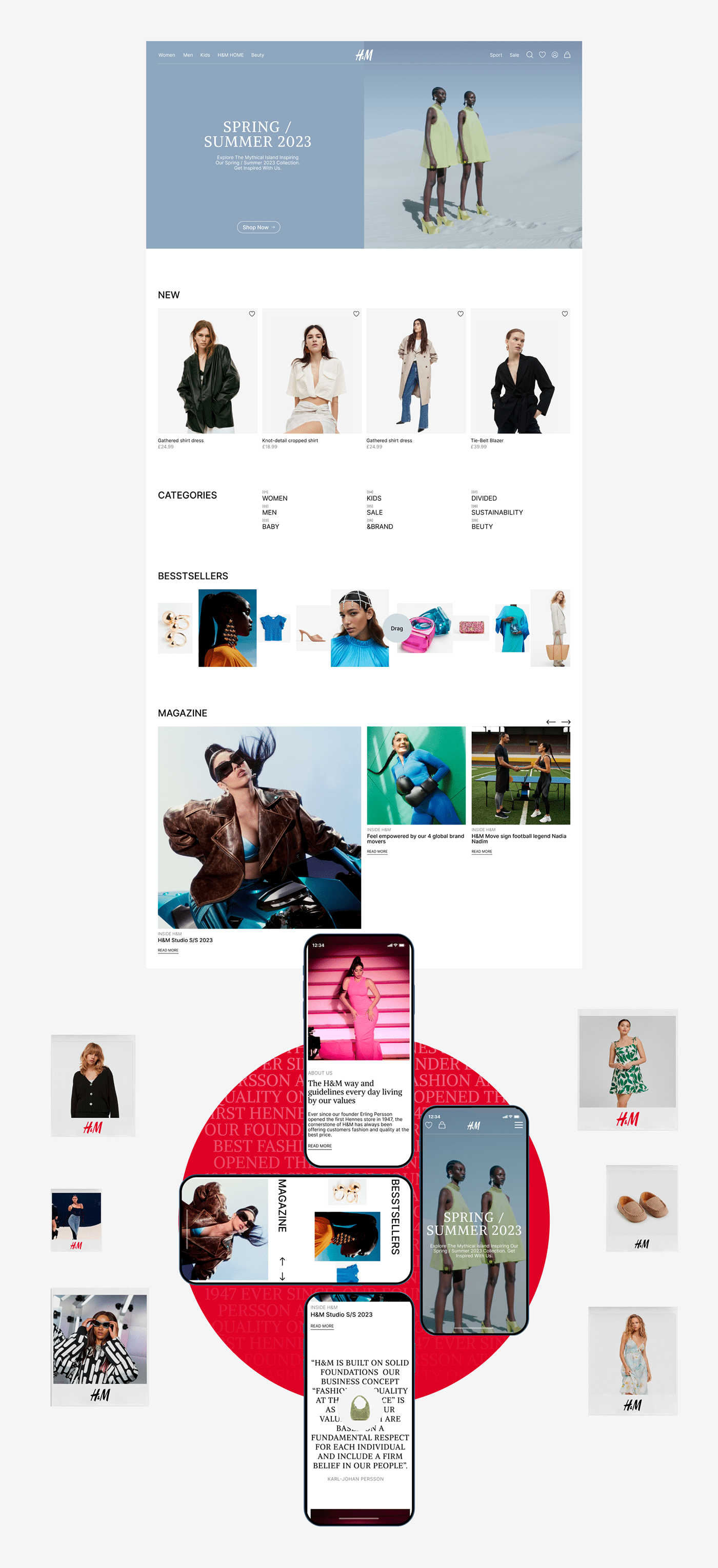 Graphic Designer Ecommerce online store UI/UX Figma store Clothing uprock uprock school minimal
