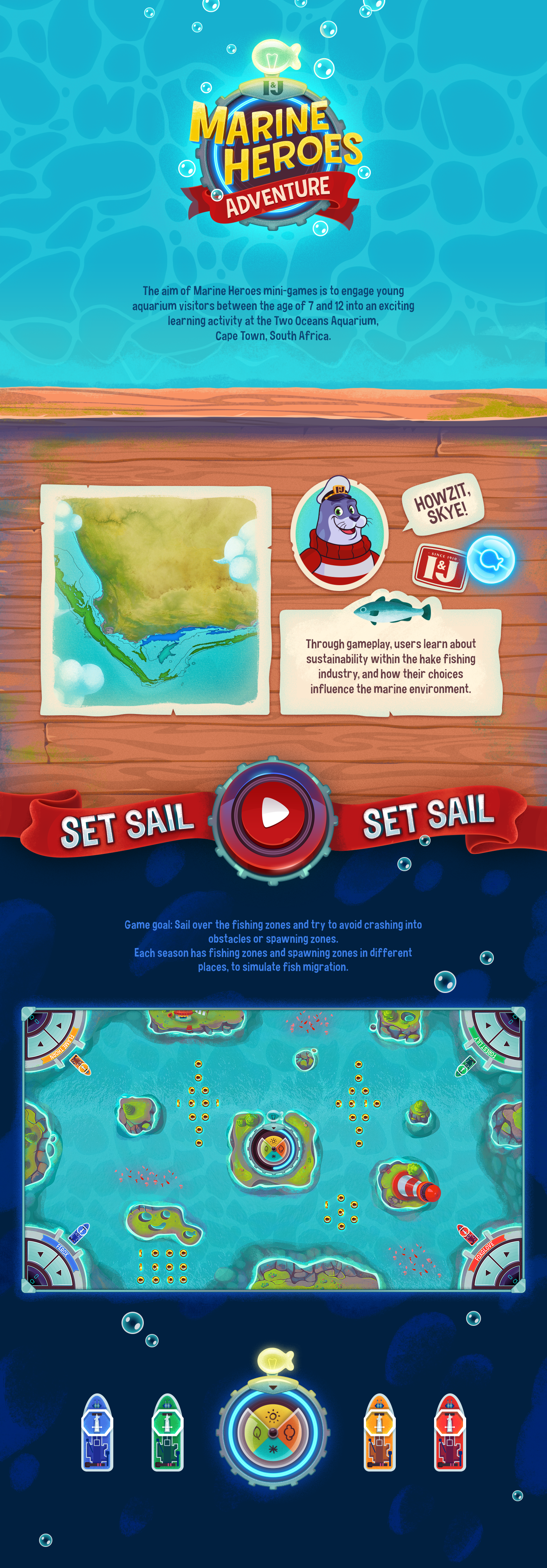 Game Art Game Animation Game Assets game ui sea fish marine adventure table game fishing