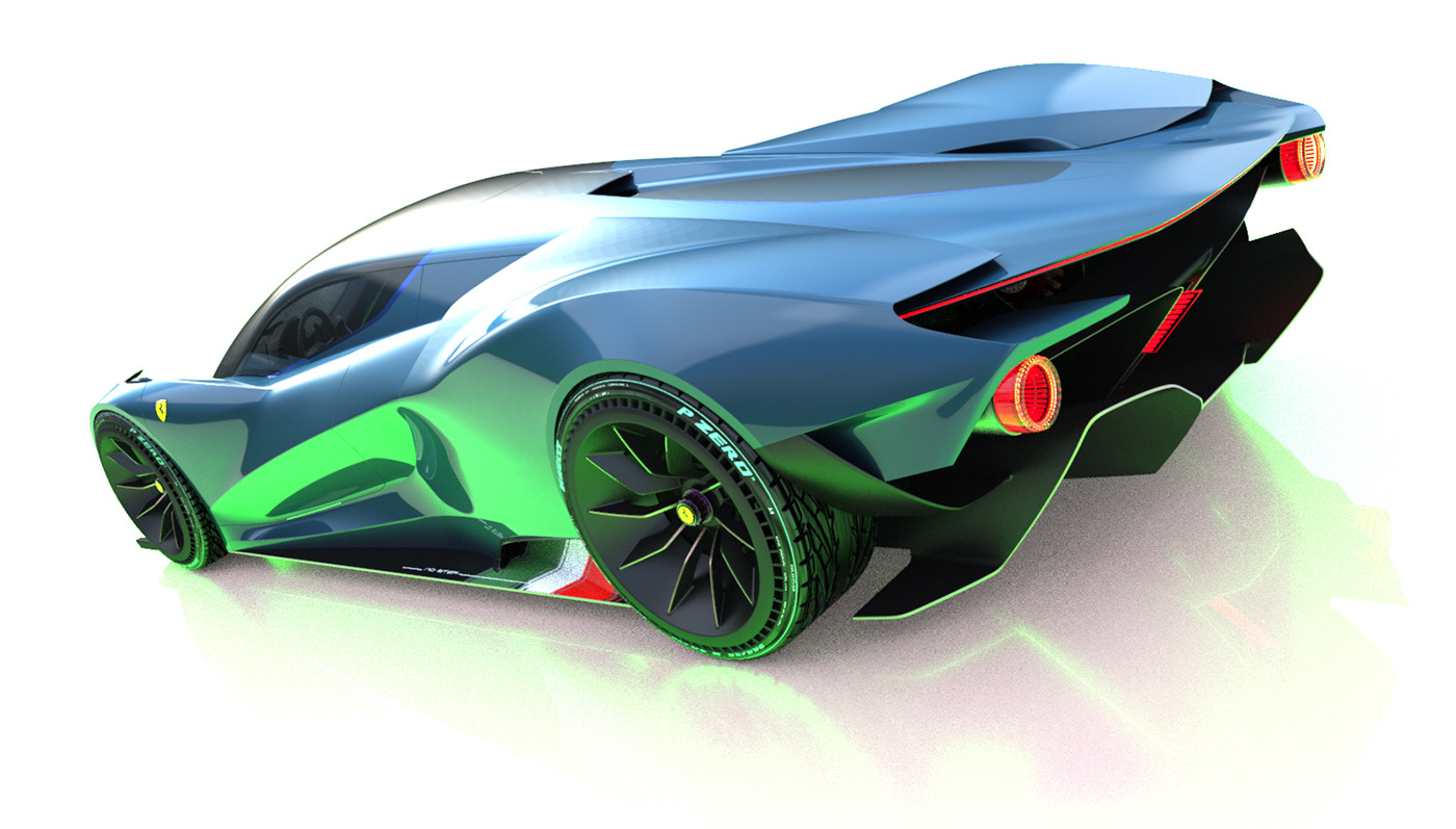 FERRARI gt concept Automotive design Long Tail