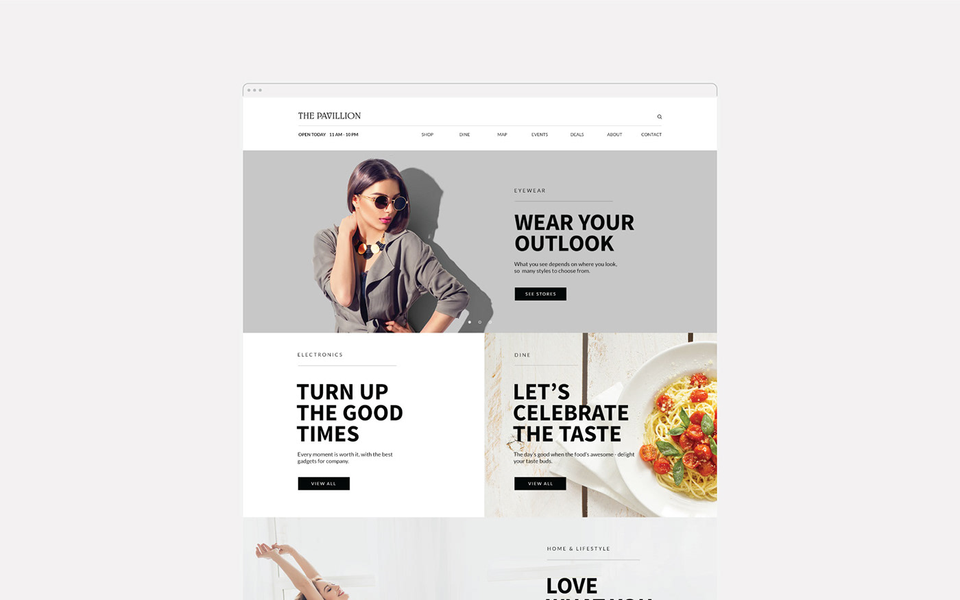 Website UI ux mall designsystem