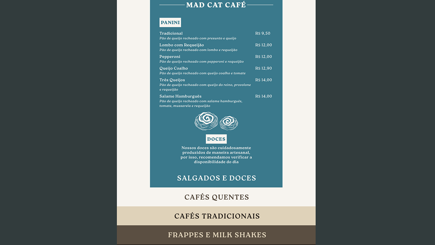 design Graphic Designer menu design restaurant Food  cafeteria coffee shop