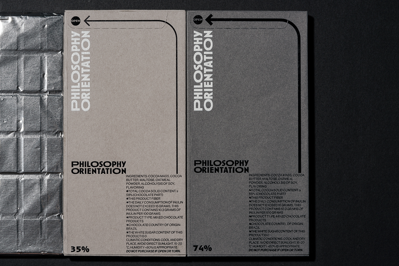 Awards Brand Design brandidentity chocolate dieline Minimalism Packaging print snacks typography  