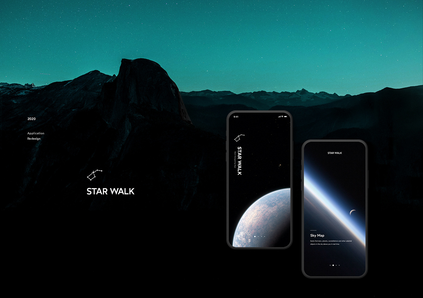 app Appdesign application nasa redesign Space  spacex starwalk universe uxui