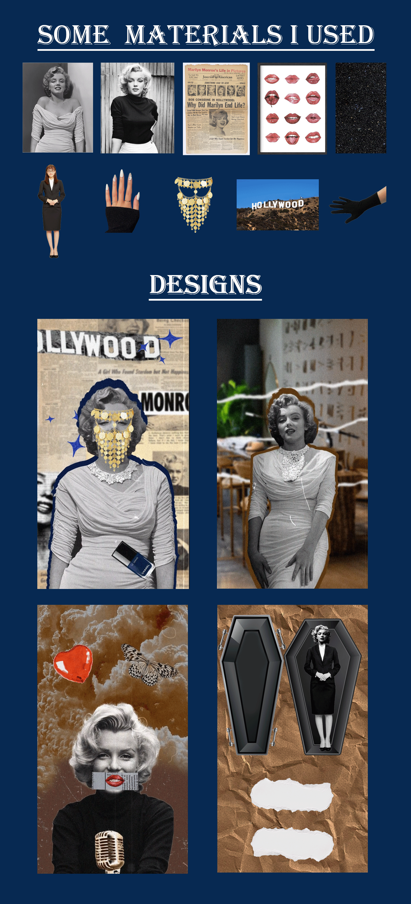 collage collage art motion graphics  motion collage nails Marilyn Monroe vintage artwork beauty after effects