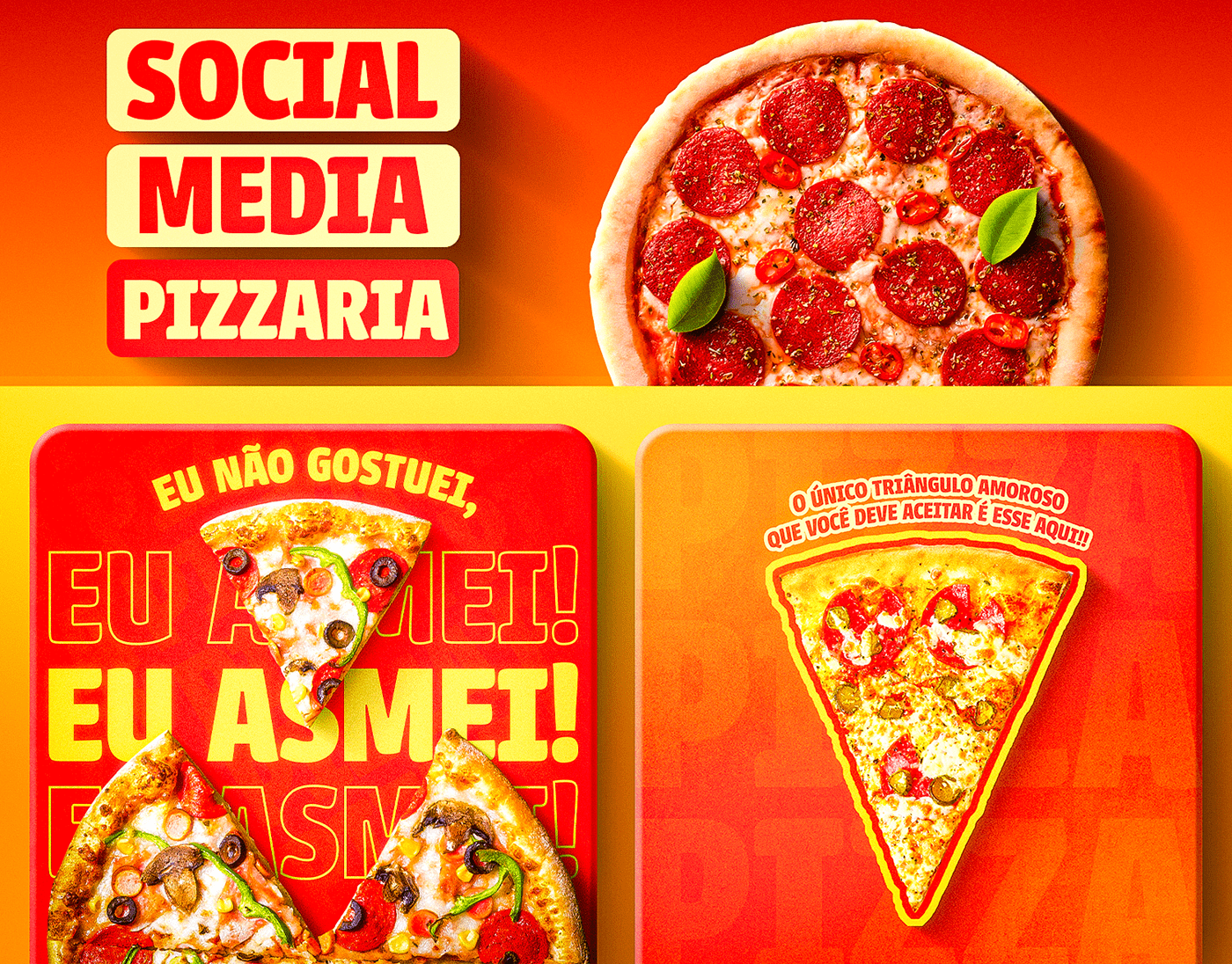 capa de social media para pizzaria