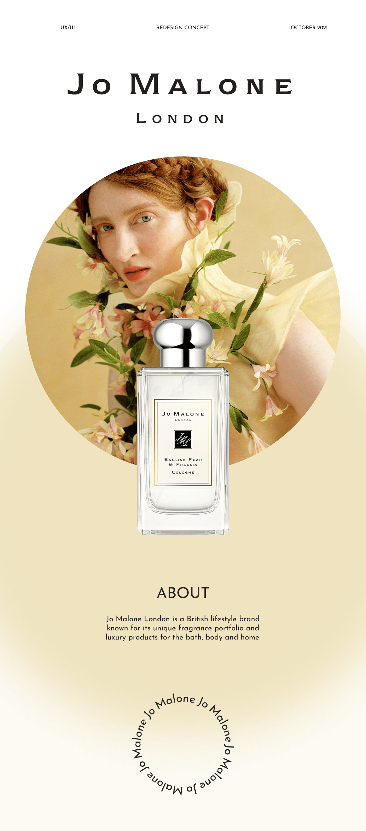 cologne e-commerce Fragrance jomalone online store perfume redesign shop UX UI
