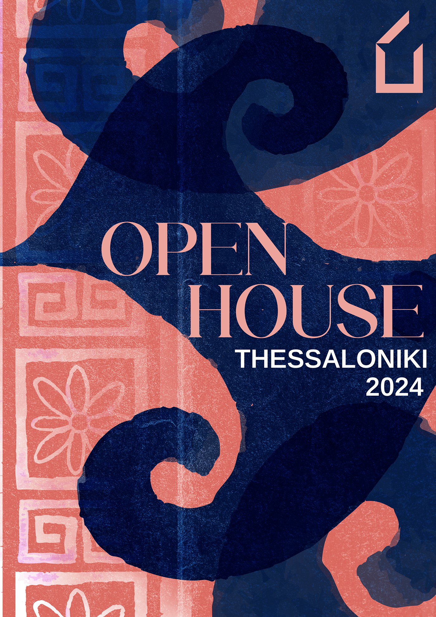 Poster Design open house poster art posters marketing   Advertising  visual identity brand athens post greek poster design