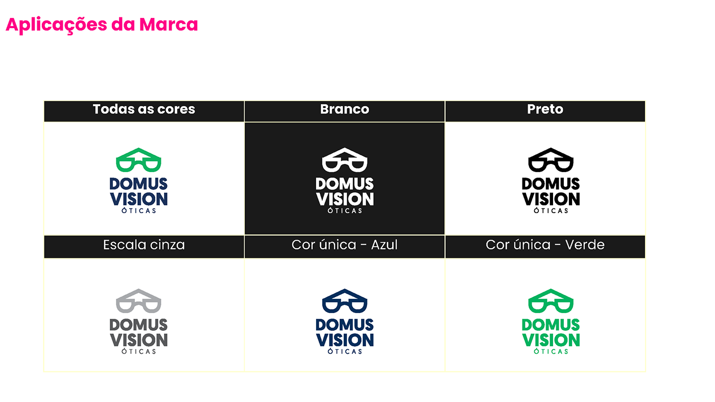 identidade visual logo Logo Design Logo Ótica naming óculos OTICA Rebrand redesign Redesign de logotipo