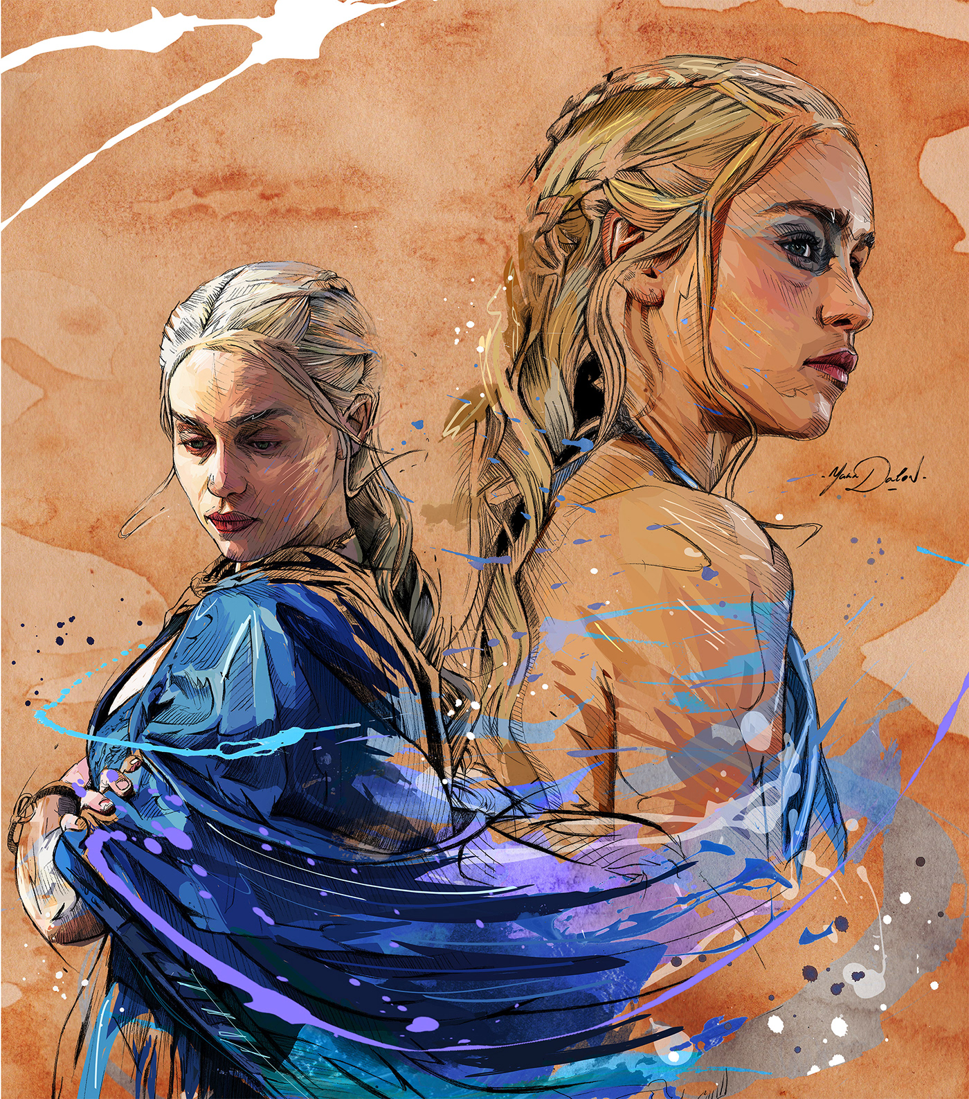Game of Thrones got hbo tv show poster Dynamic heroes portraits epic Cinema