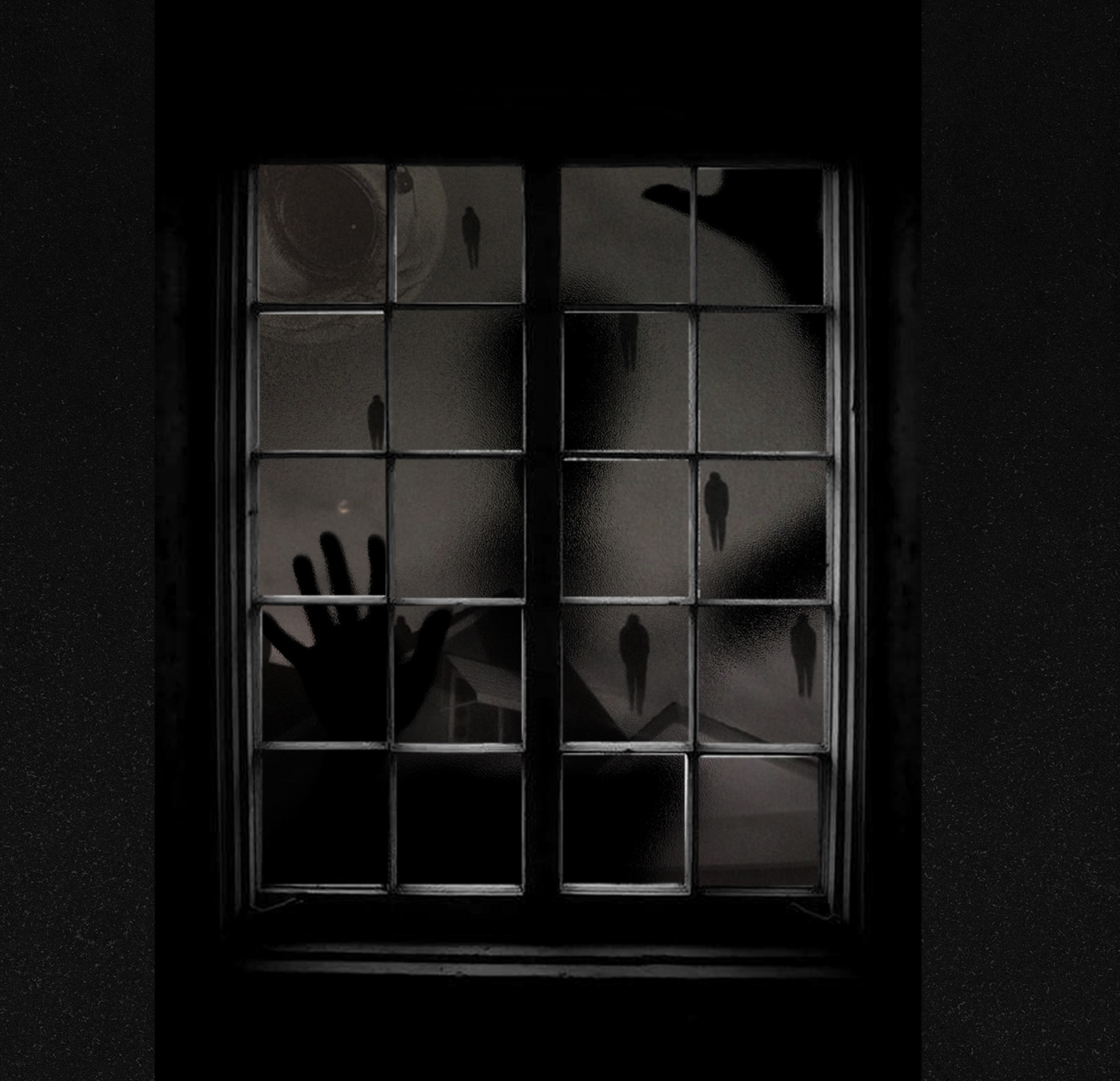 black and white Window darkness Introvert banner me in another universe Scary Night