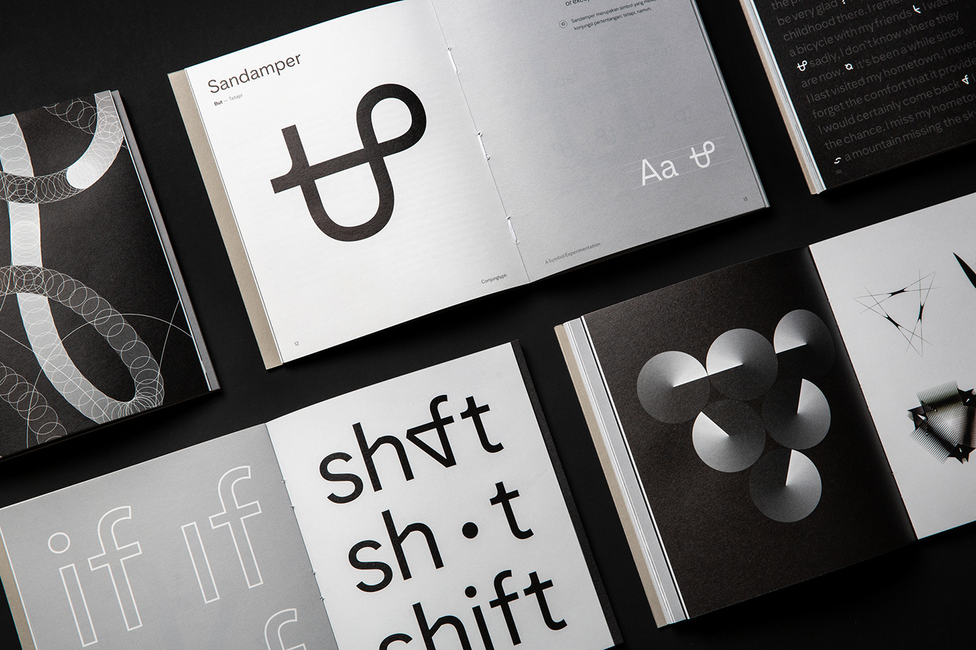 book concrete conjunctions experimental glyph linguistic semiotics symbol typography  