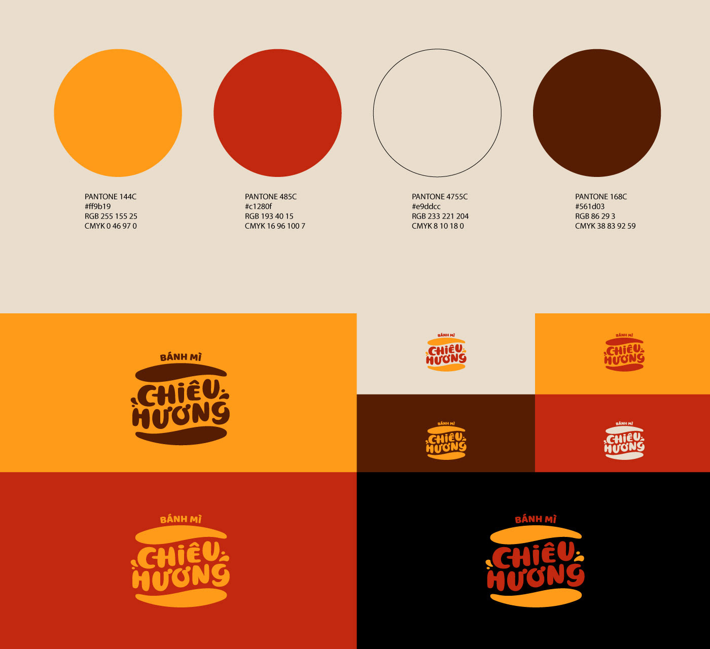 brand identity burger Fast food Food  Logo Design Packaging Pizza restaurant Banh Mi vietnam