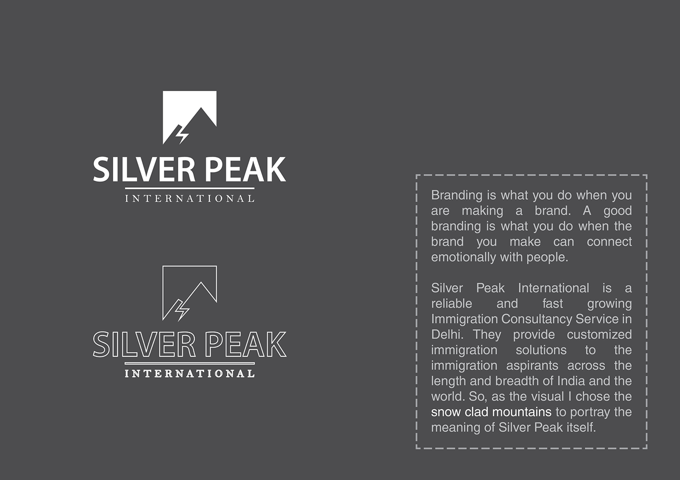 silver peak Immigration consultancy logo mountain