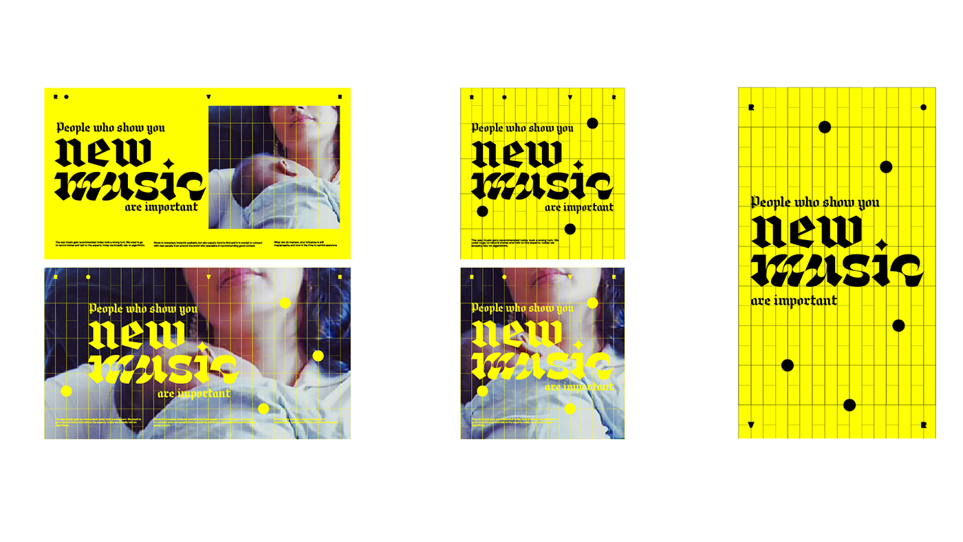 Brand Design brand identity music Radio typography visual identity branding logo Poster Design