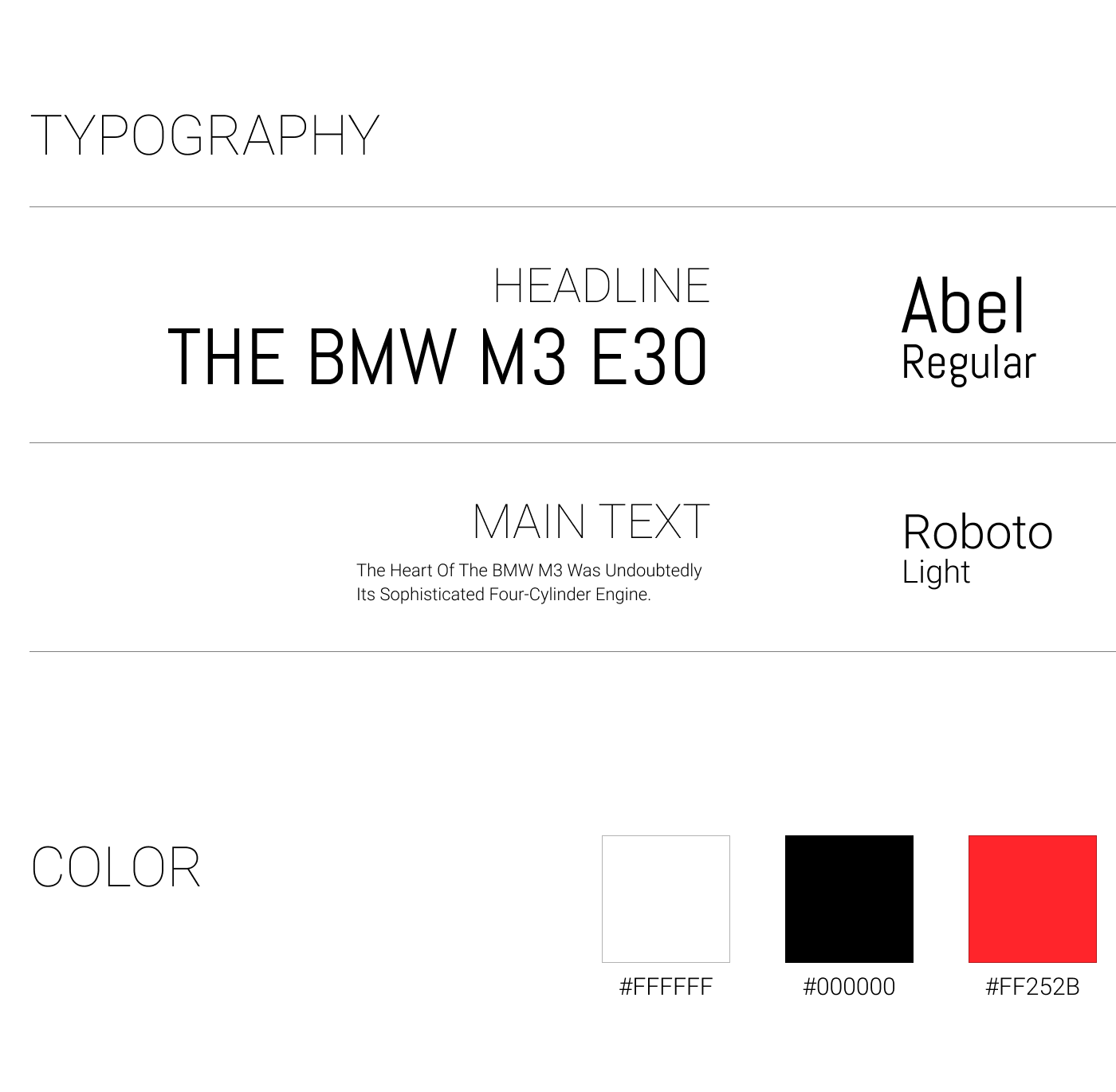 BMW M3 Cars Figma redesign ui design Web Design  Website веб-дизайн