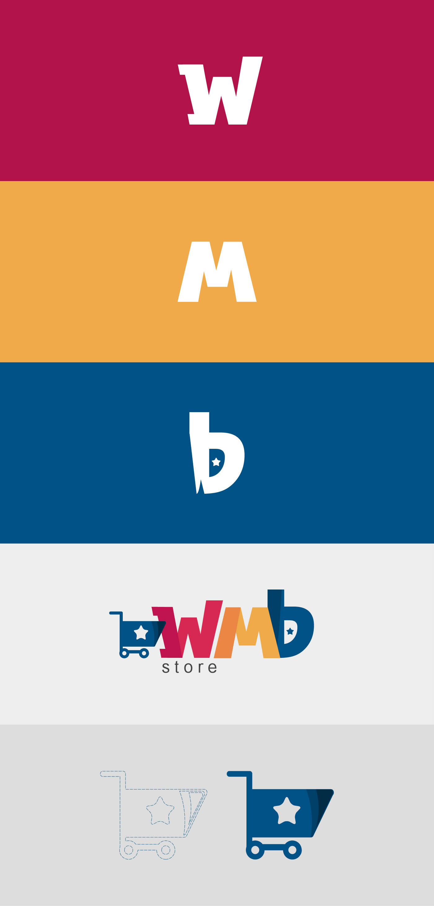 identidade visual logo logo marca Loja Virtual wmb store