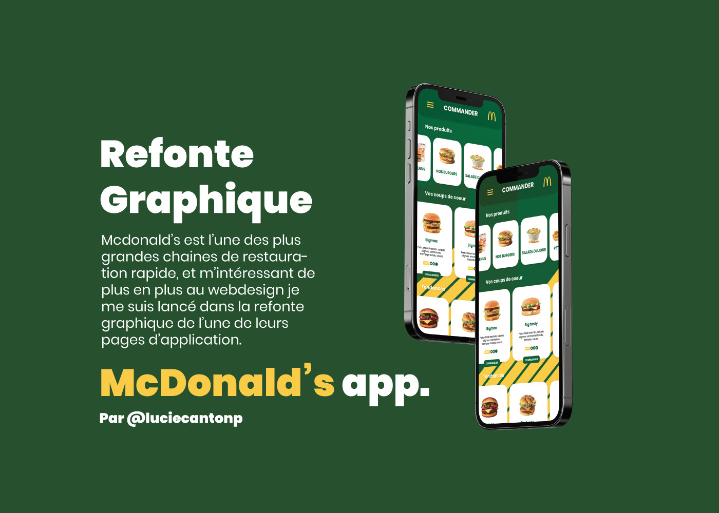 app design designer Fast food mcdonald's UI ux Web Webdesign xD