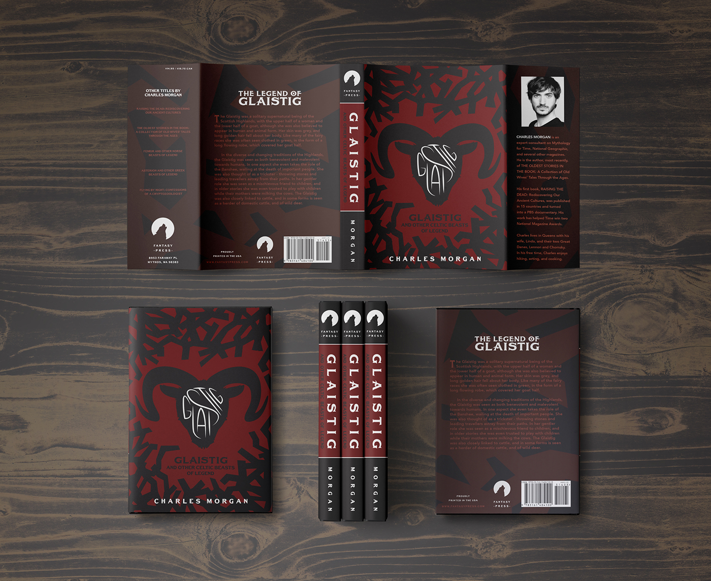 book cover design Layout beasts mythology graphic bold color typography  